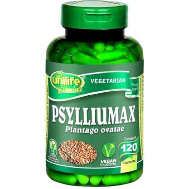 Imagem de Psylliumax Plantago Ovatae Unilife 120 cápsulas de 550mg