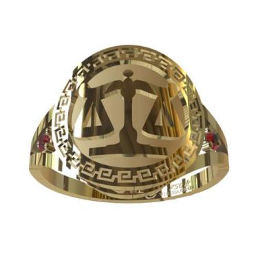 Imagem de Anel De Formatura De Direito Em Ouro 18K - Vieira  Cruz Joias, 34, Our