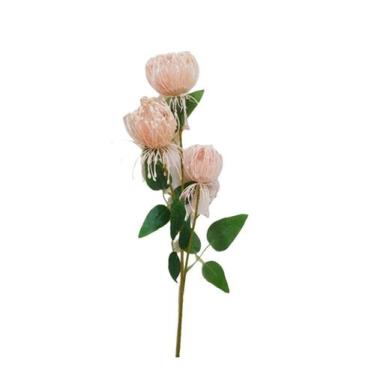 Imagem de Galho Flor Tropical Romance Rose 65cm com 3 flores - Kaza Decore
