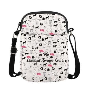 Imagem de CMNIM Bolsa tiracolo caubói em My Chestnut Springs Era, presentes românticos de cowboy para fãs de caubói presentes para amantes de livros, 25120 Cowboy C