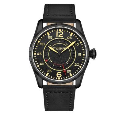 Imagem de Relógio Masculino Stuhrling Aviador 4002 Quartzo 44mm, Preto