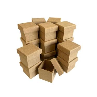 Imagem de 20 Caixas 5x5x5 Caixinhas Madrinha Padrinho Noivas Casamento Lembranci