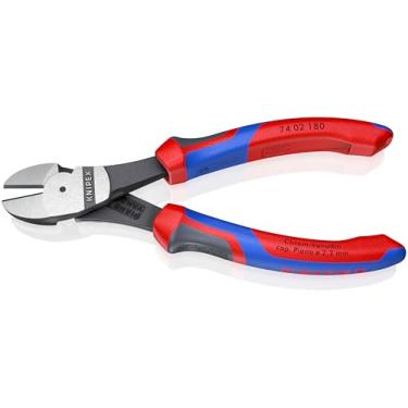 Imagem de KNIPEX Ferramentas – Cortadores diagonais de alta alavancagem, multicomponentes (7402180) Cabo confortável de 18 cm