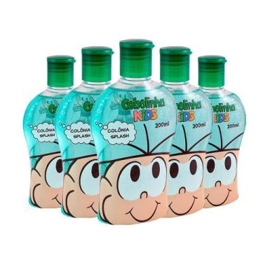 Imagem de Kit 5 Und Colônia Turma Da Mônica Splash Cebolinha Suave 200ml - Turma