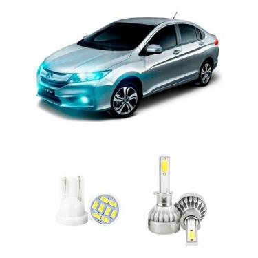 Imagem de Lampada Led Farol Baixo Honda City 2015 A 2022 20000lm - V10, Branco