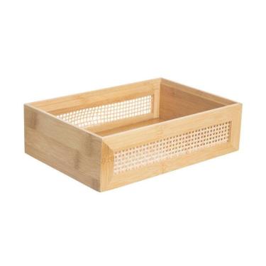 Imagem de Caixa Organizadora Home Style Rattan 23 cm x 16 cm