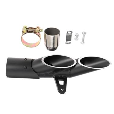 Imagem de unrulysoul Pontas De Escapamento Deslizantes De 38 Mm A 51 Mm, Tubo De Ponta De Silenciador De Motocicleta De 1,5 A 2" Com Saída Dupla Para Kawasaki Ninja 400 Z650 Zx6R10R, Para Honda Cbr 500 300R,