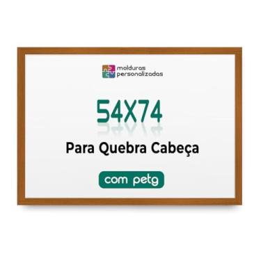 Imagem de Moldura 54x74 cm para Quebra Cabeça Puzzle 1000 Peças com Proteção Petg (Caramelo)