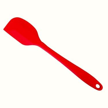 Imagem de Espátula Pão Duro p/Raspar Doces e Cozinhar Não Risca Antiaderente Confeitaria (Vermelha)