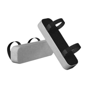 Imagem de Amagogo Almofadas para apoio de braço, capas laváveis, suporte confortável para cotovelo, almofada para cadeira de escritório em casa, Cinza