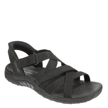 Imagem de Skechers Sandália esportiva feminina Reggae Strollin' on, Preto/preto, 42