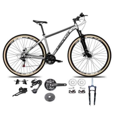 Imagem de Bicicleta Aro 29 Absolute Nero 5 Kit 2x9 Gta Sunrun Freio Disco K7 Garfo com Trava Pneu Faixa Bege (Cinza, 19)