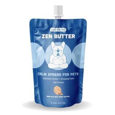 Imagem de Manteiga Zen - Pasta de manteiga de amendoim calmante totalmente natural para animais de estimação - Bolsa resselável de 590 ml