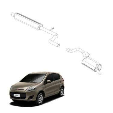 Imagem de Kit Completo Escapamento Palio 1.6 16V ETorq 2011 a 2013 F3 - Pioneiro