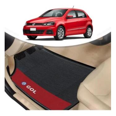 Imagem de Tapete Borracha Automotivo Vw Gol G5 G6 Lado Vermelho 4 Pçs - CAPASHOP