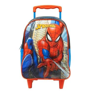 Imagem de Mochila Com Rodinhas Spider Man X1 Pequena