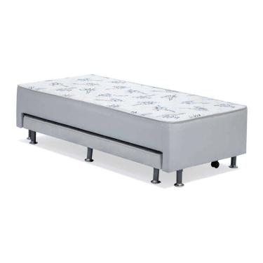 Imagem de cama box conjugada solteiro cori espuma d28 com colchão auxiliar espuma d28 bianco (11x79x171) branco