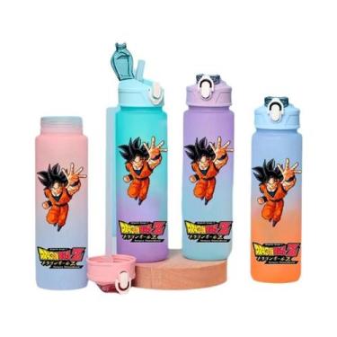 Imagem de Grande Capacidade 750 Ml Dragon Ball Son Goku Gohan Gradiente Palha Ga