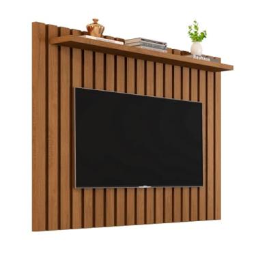Imagem de Painel Lily para TV até 46 Polegadas com Prateleira Decoração Sala de Estar (Freijó)