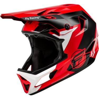 Imagem de Fly Racing Capacete De Bicicleta Rayce Mtb/Bmx (Vermelho/Preto/Branco, Grande)