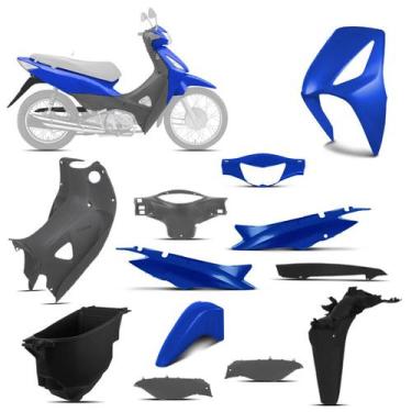 Imagem de Kit Peças Plásticas Biz 125 Azul Twister Perolizado 2007 - PRO TORK, A
