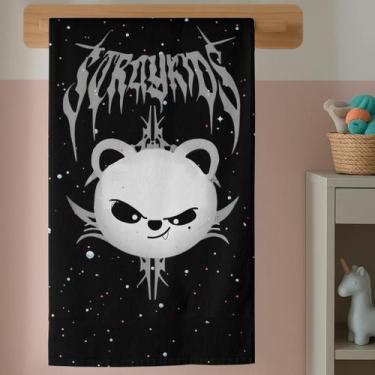 Imagem de Toalha Qualidade de Banho Menina Com Estampa Kpop Mascote Stray Skzoo 