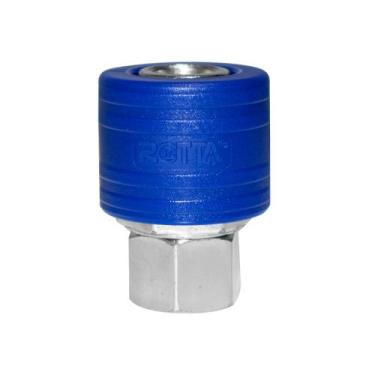 Imagem de Engate Rápido Azul Ar De Ar Compressor 1 4 Pol. Femea X 1 4 - BRAMAIS