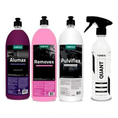 Imagem de Kit Limpeza Alumax Removex Pulviflex 1,5l Vonixx Diluidor