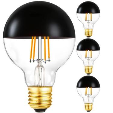 Imagem de Lâmpada LED Leools Half Chrome 6W (equivalente a 60W) G80/G25