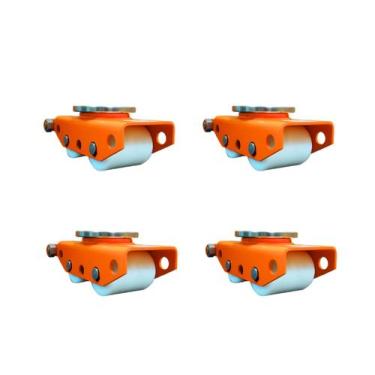 Imagem de Kit 4 Unidades Carrinho Movimentação Giratório 2 Ton - CJET