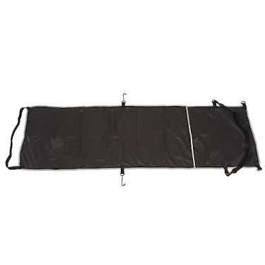 Imagem de ZJchao Aeroplano Afrento de Pés Hammock Viagem Creio do Suporte para Pés de Avião Com Tiras Ajustáveis Design Ergonômico para Cadeira de Balanço Assentos Ao Ar Livre (Preto)