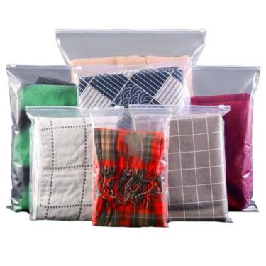 Imagem de Saco Ziper Fecho 15X20Cm 100Uni Roupa Plástico Embalagem Loc - Mmcomer