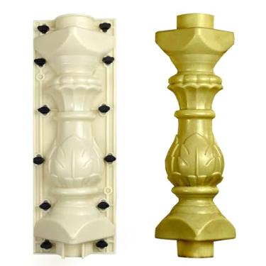 Imagem de EAIVENY Molde De Sacada Pré-Fabricado Em Abs, Balaustrada Concreto, Fôrma Concreto Para Construção Externa, Reforma Residencial "Faça Você Mesmo", Fácil Instalação E Design Reutilizável (Estilo 1)