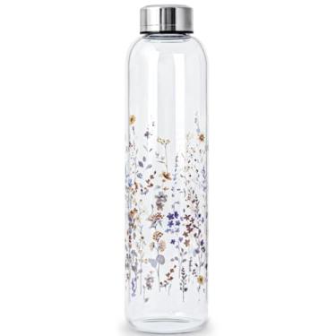 Imagem de WENLIM 1 litro garrafa de água vidro 1 l garrafa vidro reutilizável sem bpa