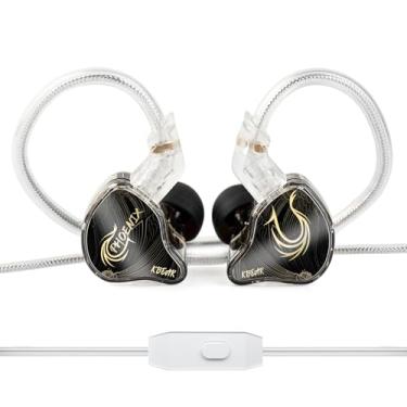 Imagem de keephifi KBEAR Monitores intra-auriculares Phoenix, fones de ouvido com fio, 10 mm DD+PET IEMs, fones de ouvido estéreo de alta fidelidade desconectados de uma peça para cantores, músicos, audiófilos