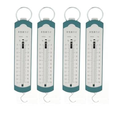 Imagem de Dinamômetro de Mola, 4 Unidades de Escala de Mola Portátil Dinamômetro de Mola Material Premium Design Ajustável Dinamômetro de Mola para Ensino de Experimentos de Física (1N)