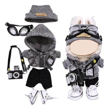 Imagem de Conjunto de roupas de boneca Mengudig para boneca coelhinha de 17 cm (