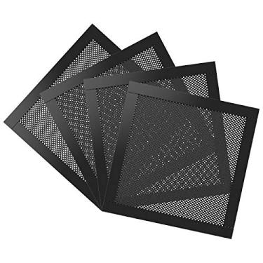 Imagem de Filtro de poeira MoKo para ventilador de computador resfriador, [4 unidades] Moldura magnética para ventilador de PC, filtro de poeira para PC Cooler, capa de PVC à prova de poeira, grades para ventilador de computador