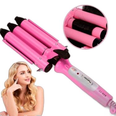 Imagem de Chapinha Triondas Rosa Bivolt 25Mm Profissional Cabelos Liso