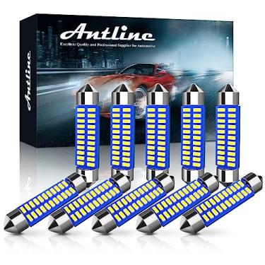 Imagem de Antline Lâmpada LED branca 211-2 212-2 578 569 214-2 41 mm 1,61 polegadas, Canbus superbrilhante, livre de erros, substituições de 12 volts para espelho de espelho de cúpula interior (Pacote com 10)