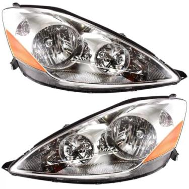 Imagem de Lâmpada esquerda direita LED luz diurna frontal LED conjunto de farol lâmpada de canto ampla compatível com Sienna 2006-2010 81110-AE030 (esquerda)