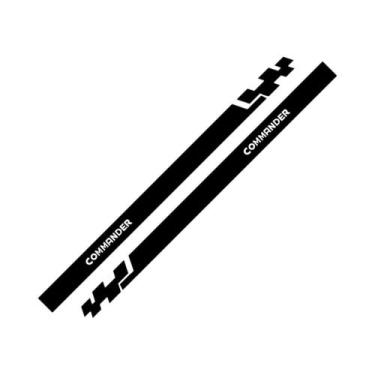 Imagem de Adesivos Laterais Para Porta De Carro Jeep Cherokee Commander Compass 