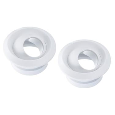 Imagem de Awclub Tampa de saída de ar redonda de 10 cm, difusor de bocal de jato esférico ajustável - Teto branco ABS/ventilação macia para banheiro, cozinha, sala de estar, HVAC 2 unidades