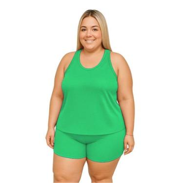 Imagem de Regata Nadador Feminina Dryfit Fitness Academia Plus Size - Roger, G2,