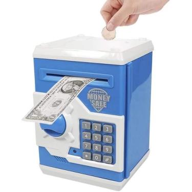 Imagem de Piggy Bank Eletrônico Mini ATM para crianças brinquedo bebê, moeda seg