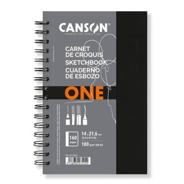 Imagem de Sketchbook Artone Espiral A5 14x21,6 100g 80 Folhas -  Canson