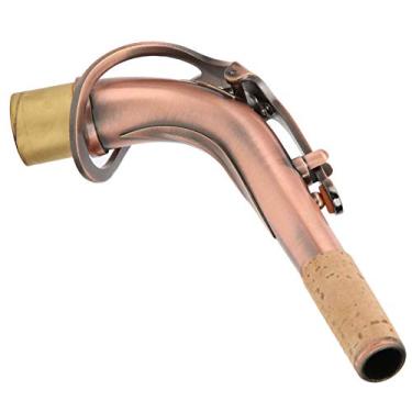 Imagem de ZJchao Bocal de Saxofone Alto, Ligadura de Saxofone Alto, Pescoço de, Acessórios de de Latão, Pescoço Dobrado de para Peças de Sax (Antigo)
