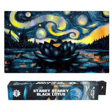 Imagem de (Starry Starry Black Lotus) 14x24 TCG/MTG Playmat (Foil/Holographic)