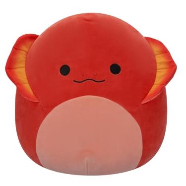 Imagem de Squishmallows Lagarto com babados Maxie Red original de 35,5 cm - Official Jazwares de pelúcia grande