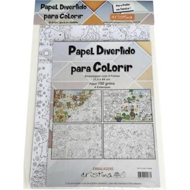Imagem de Brinquedo para Colorir, Cristina, Papel Divertido, 31,5 cm x 44 cm, 4 Folhas